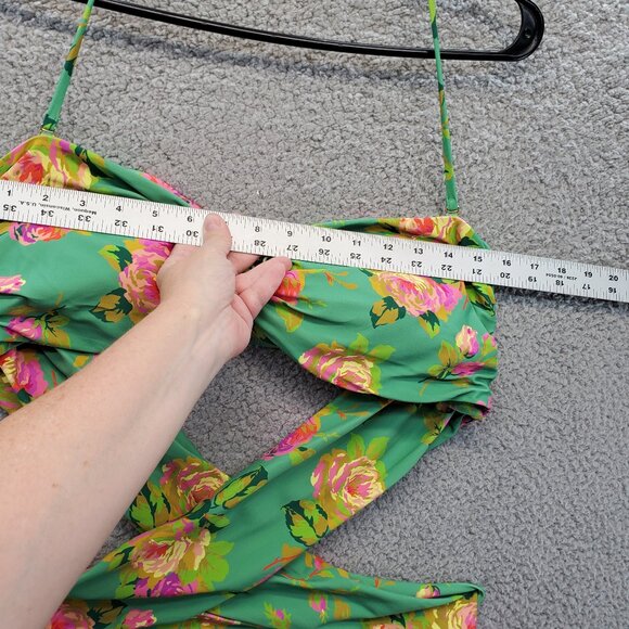 J. Crew  Crisscross Cutout Bandeau One-piece Swim Suit Rose Garden Size … - Picture 5 of 13